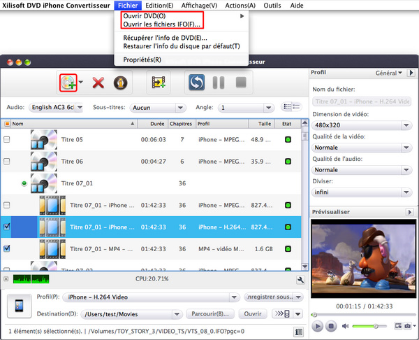 Xilisoft DVD iPhone Convertisseur pour Mac