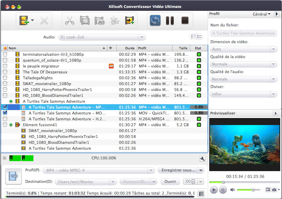 Xilisoft Convertisseur Vidéo Ultimate pour Mac